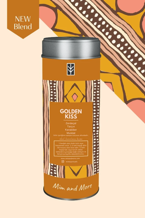 Mim and More Golden Kiss Zerdeçallı Baharat Harmanı 80 Gr - Resim 2