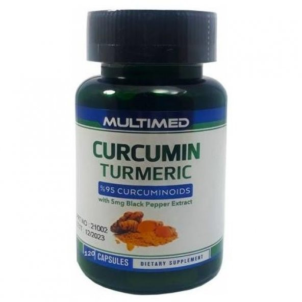 Multimed Curcumin Turmeric (Zerdeçal)120 Kapsül 8682009110076