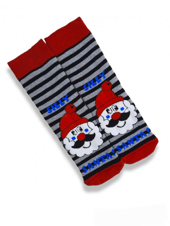 Unisex Renkli Kışlık Havlu Christmas themed teryy socks Desenli 1 Adet Çorap Numara  BT-0755
