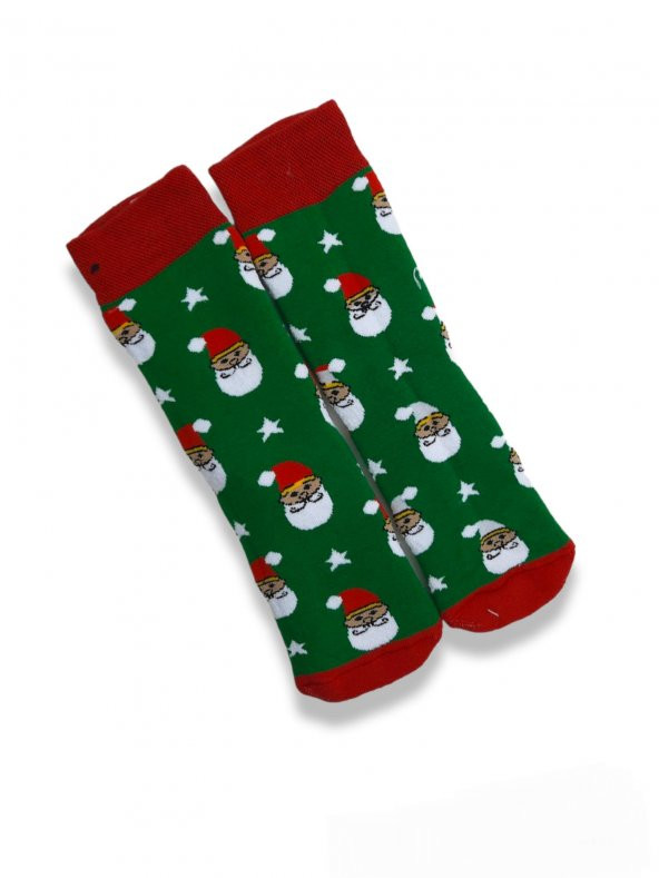 Unisex Renkli Kışlık Havlu Christmas themed teryy socks Desenli 1 Adet Çorap Numara  BT-0757