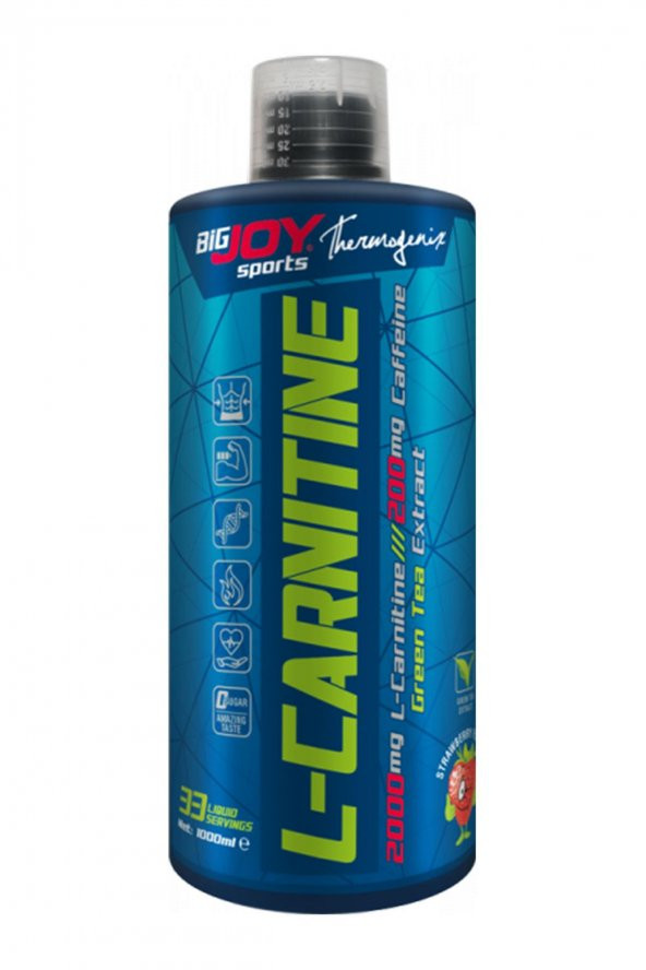 Bigjoy Sports L-Carnitine Sıvı 1000 ml 33 Servis Çilek Aromalı