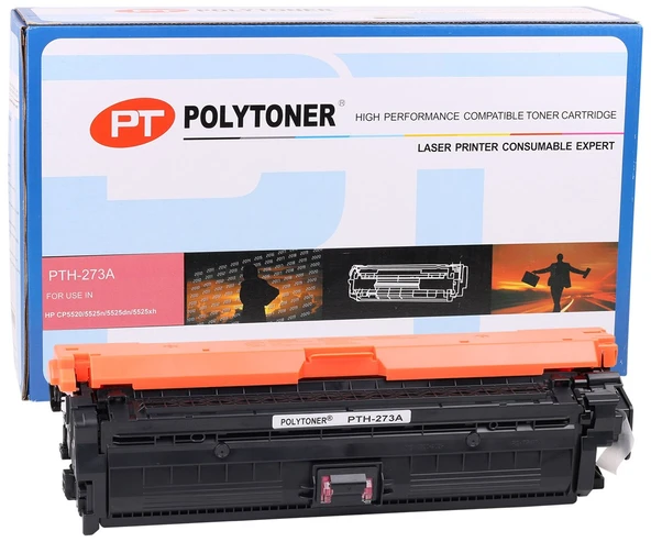 HP CE-273A 650A Polytoner Kırmızı CP-5520 -5525n -5525dn -5525xh (Reman) - Resim 2