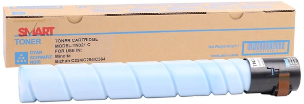 Minolta-Develop TN-321 Smart Mavi Toner Bizhub C-224 C-284 C-364 +227 +284 D-412 - 2