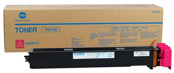 Minolta TN-611 Orjinal Kırmızı Toner Bizhub C-451 C-550 C-650 - 2