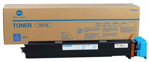 Minolta TN-611 Orjinal Mavi Toner Bizhub C451 C550 C650