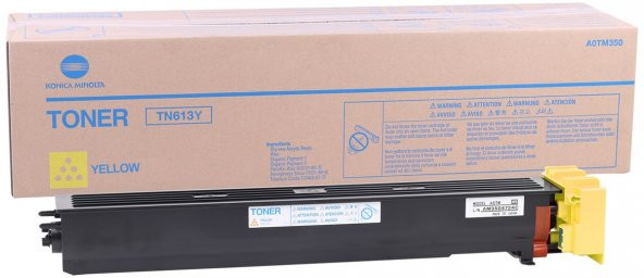 Minolta TN-613 Orjinal Sarı Toner C452 C552 C652 A0TM250