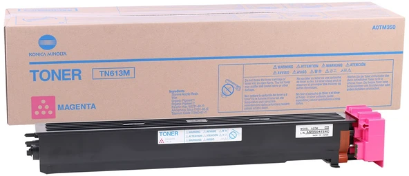 Minolta TN-613 Orjinal Kırmızı Toner C-452  C-552  C-652  A0TM350 - 1