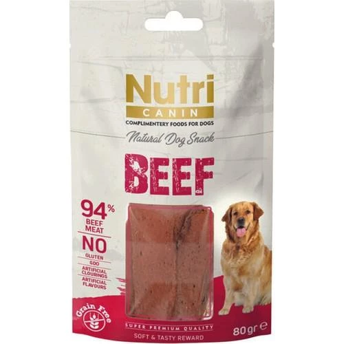 Nutri Canin Tahılsız Sığır Etli Köpek Ödülü 80GR