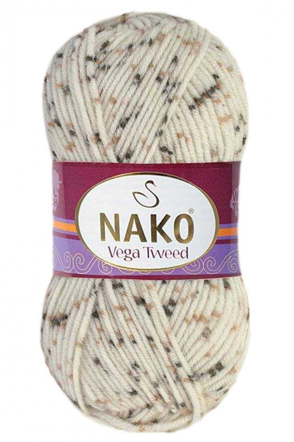 3 Adet Vega Tweed Premium Akrilik El Örgü İpi Yünü No: 35017 - 4
