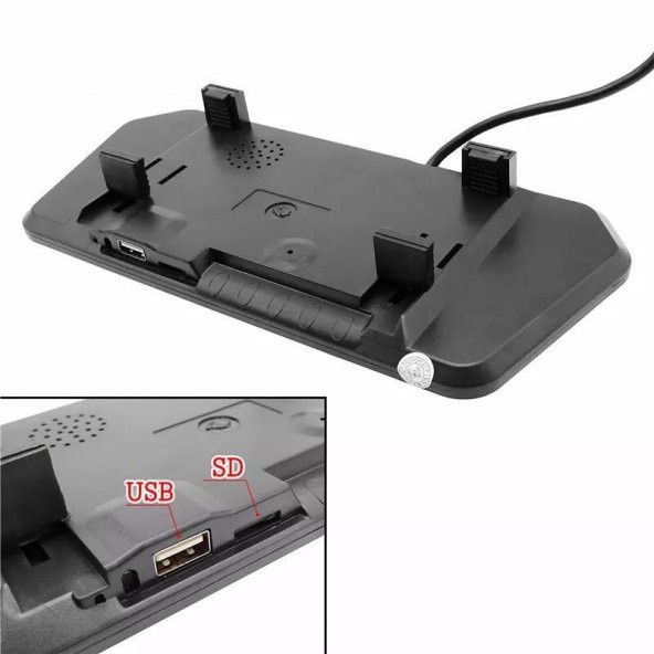 7" KAMERALI PARK SENSÖRÜ  + 4 SENSÖR KOMPLE SET GRİ - 5