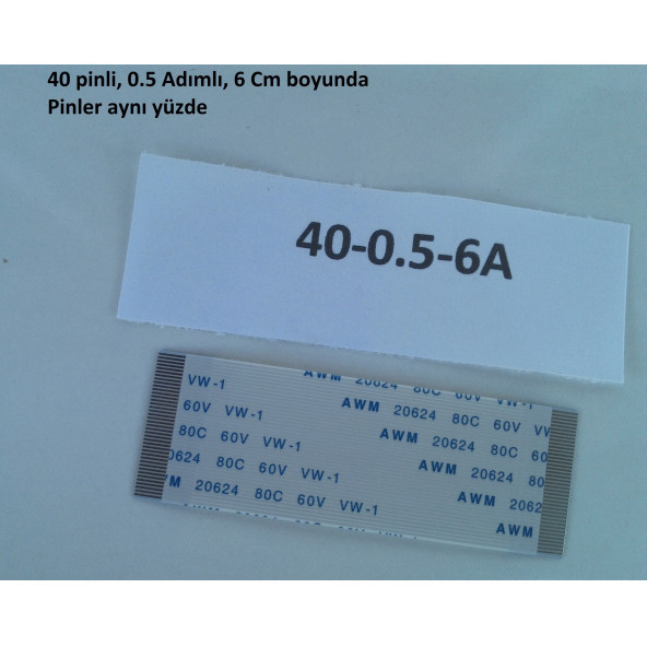Kamasonic KS-7906 FİLM KABLO ön panel tuş takım kablosu 40-0.5-6A-2