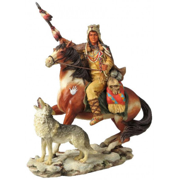 WISE Veronese Serisi-WISE ATLI KURTLU KIZILDERILI-18*8,5*21 CM. ürün görseli