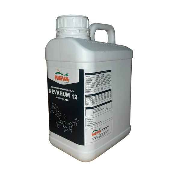 Nevahum12 Sıvı Humik Asit Organik Toprak Düzenleyici 5 Litre - 3