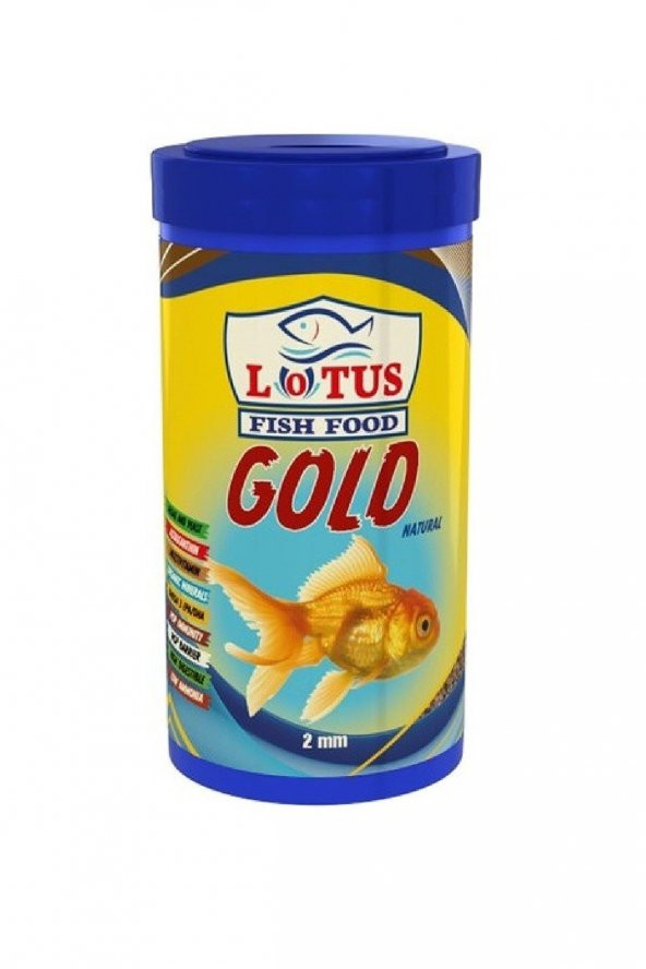 Gold Natural Granül Japon Balığı Yemi 250 ml
