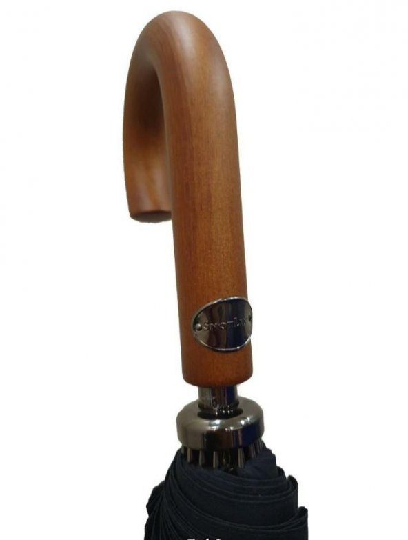 Ahşap Sap Lüx Baston Şemsiye - Resim 6