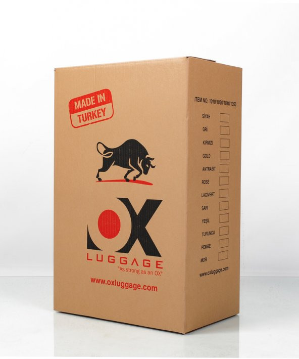 Ox Florence 3 lü Siyah Valiz Seti (Büyük + Orta + Kabin ) - 3