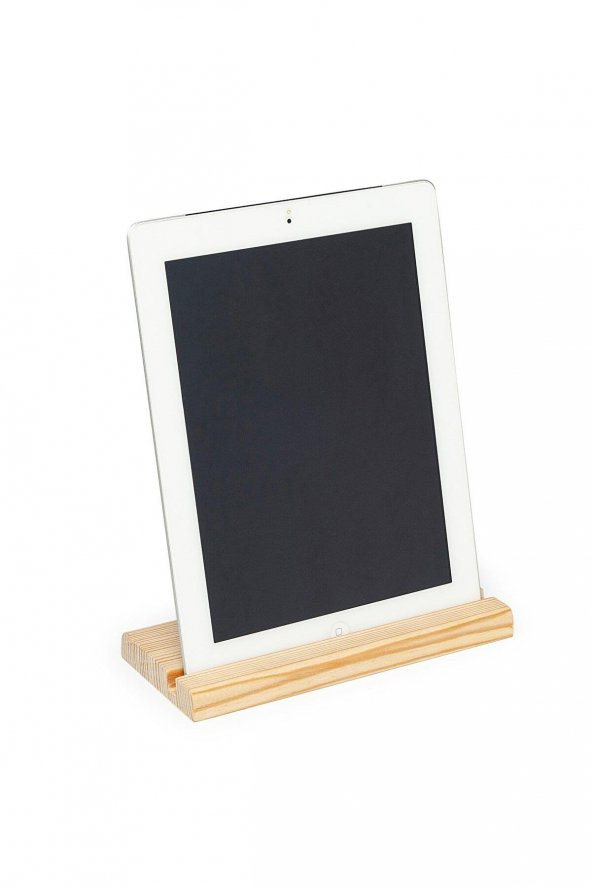 Masaüstü Ahşap Tablet ve Telefon Tutucu 2 li Set Kaydırmaz Taban - 3