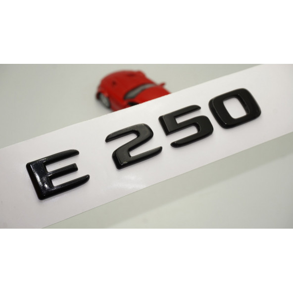 E 250 Bagaj Parlak Siyah ABS 3M 3D Yazı Logo