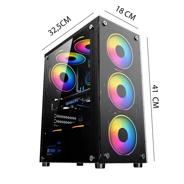 İzoly K303 i7-860 16GB 256GB SSD GT 740 4GB GDDR5 24" Oyuncu Masaüstü Bilgisayarı - 6