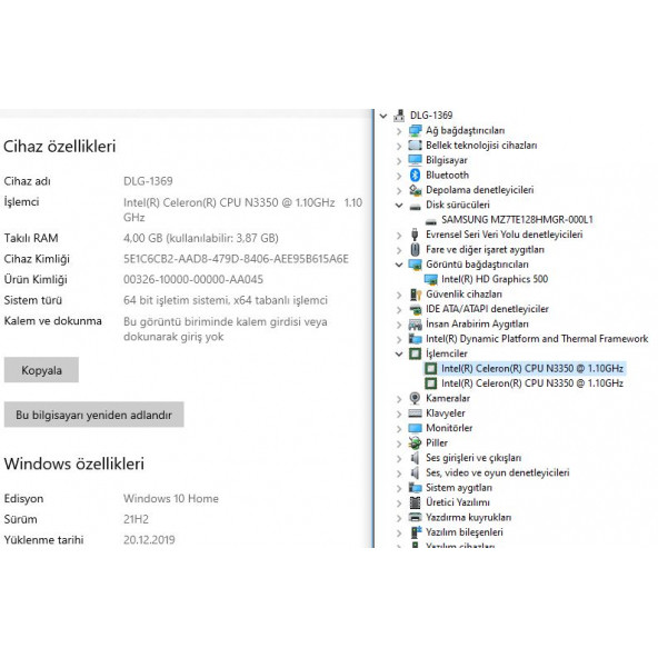 Asus E402NA-GA103T İKİNCİ EL Intel Celeron N3350 4GB 128GB 14" - 10