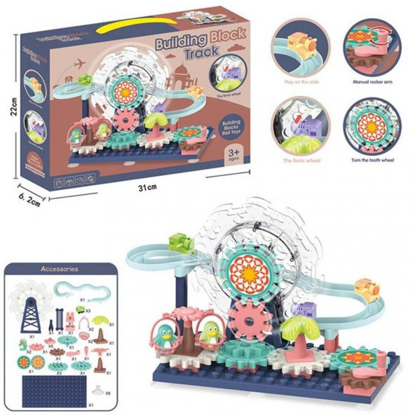 Birlik Oyuncak Dönme Dolap Lunapark Blok Oyun Seti - 5