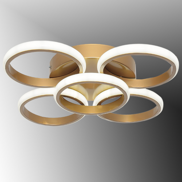 TT Aydınlatma TT304-4+1-ESK YUVARLAK  Eskitme Boyalı 5 li Led Avize