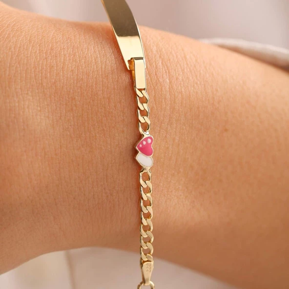 Altın Çocuk Bileklik Kalplerimiz Form Mine - 2