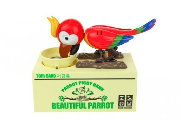 Parrot Piggy Bank Para Yiyen Papağan Kumbara - 4