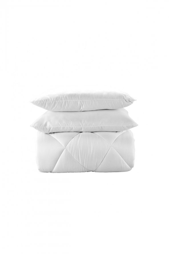 Şeker Portakalım Clasy Çift Kişilik Microfiber Silikon Elyaf Yorgan Ve 2 Adet Silikon Yastık - 2