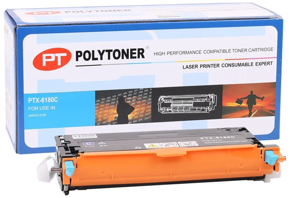 Xerox Phaser 6180 CX Mavi Muadi Toner 113R00723 6K - Resim 2