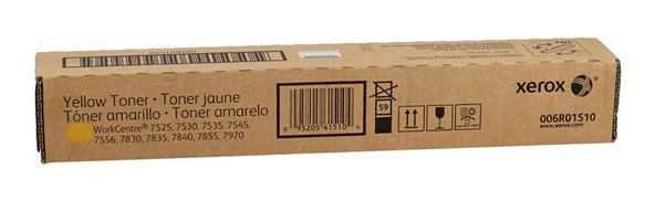 Xerox WC 7525 Orjinal Sarı Toner WC 7545 7530 7535 7545 7556 7855  006R01518 - 2