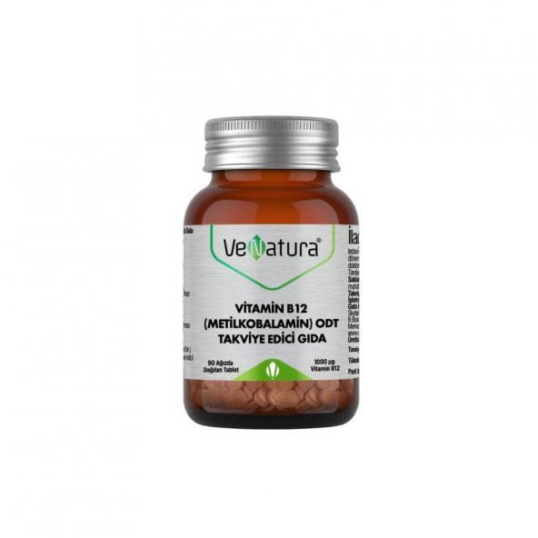 Vitamin B12 (Metilkobalamin) ODT İçeren Takviye Edici Gıda 90 Ağızda Dağılan Tablet - 1