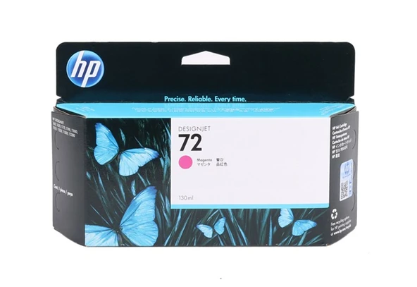 HP C-9372A  NR72 Orjinal Kırmızı Mürekkep Kartuş 130ml  T-100 610 1100 1120 - 2