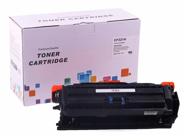 HP CF-321A -653A Muadil Toner Mavi CZ-256A  M-651  M-680 (16,5k) - Resim 3