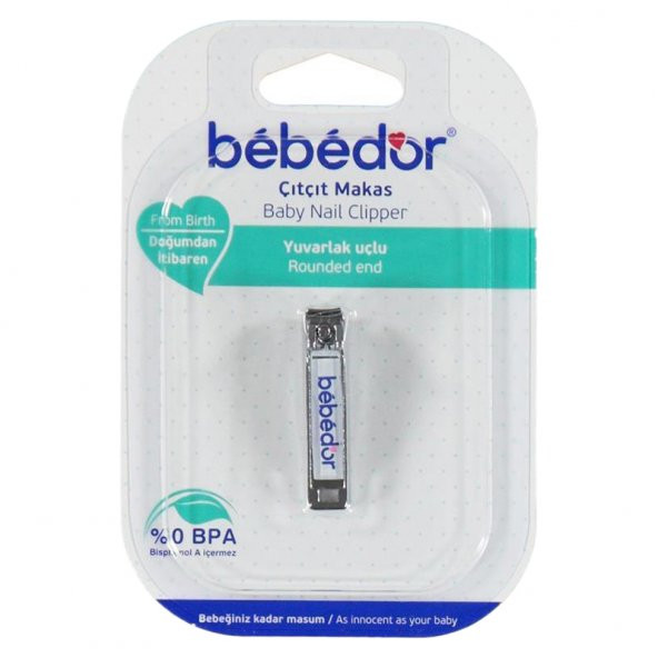 Bebedor Bebek Tırnak Makası - Yuvarlak Uçlu - BPA İçermez - 2