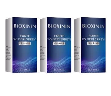 Bioxinin Forte Minoksidil %5 Deri Spreyi 60 ml 3 Adet
