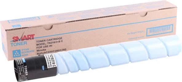 Minolta-Develop TN-216 Smart Mavi Toner Bizhub C-220 C-280 C-360 +220 - Resim 2