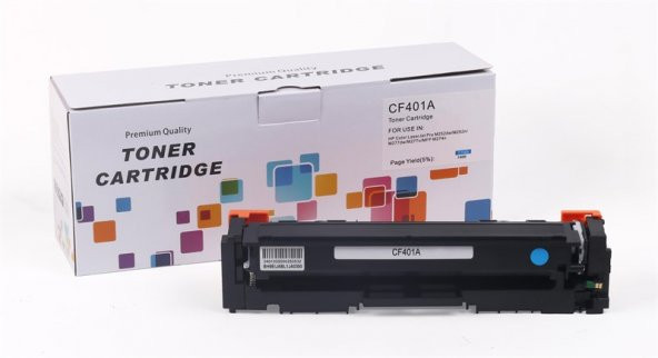 HP CF401A 201A CRG 045 Mavi Muadil Toner Pro M252 M277 MF635 CX