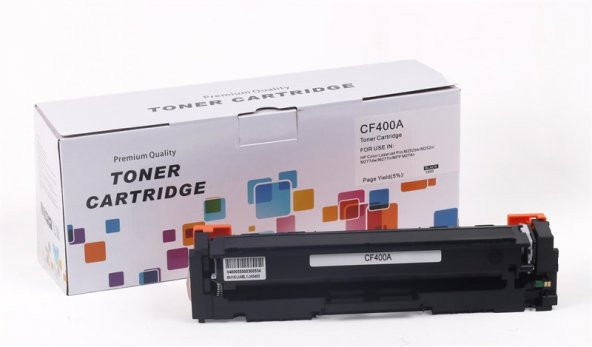 HP CF400A 201A CRG 045 Siyah Muadil Toner Pro M252 M277 MF635 CX