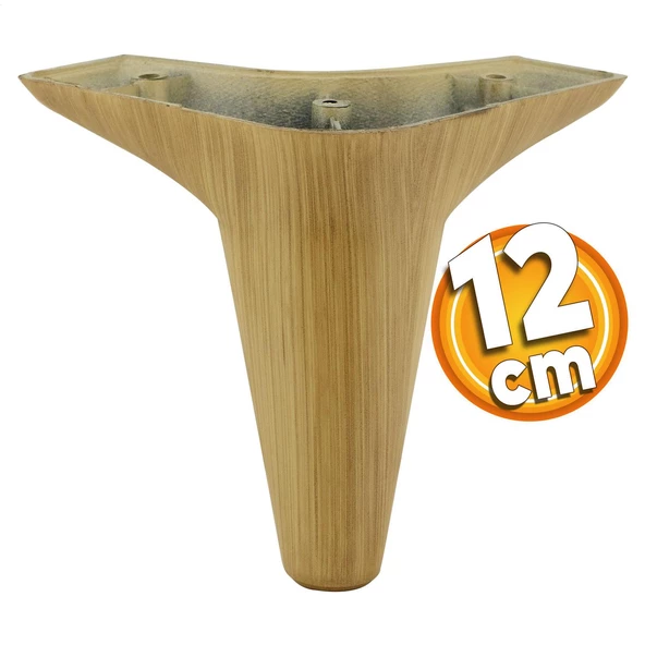 Aspen Lüks Mobilya Kanepe Koltuk Tv Ünitesi Baza Çekyat Ayağı Ayakları 12 Cm Açık Kahverengi Ayak