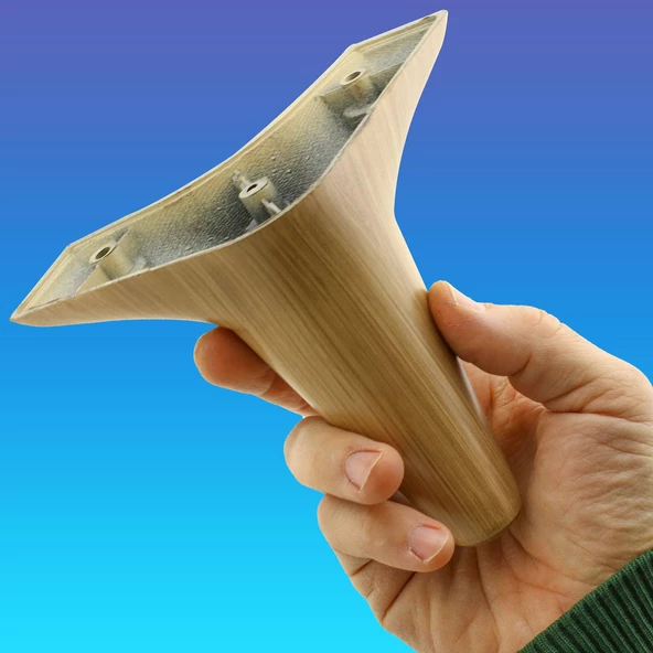 Aspen Lüks Mobilya Kanepe Koltuk Tv Ünitesi Baza Ayağı Ayakları 12 Cm Açık Kahverengi 4 Adet - 5