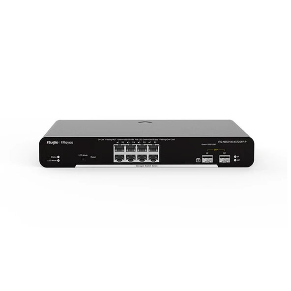 Ruijie Reyee RG-NBS3100-8GT2SFP-P 8 Port Gigabit PoE 2 Port Gigabit SFP L2 Yönetilebilir Switch ürün görseli 1