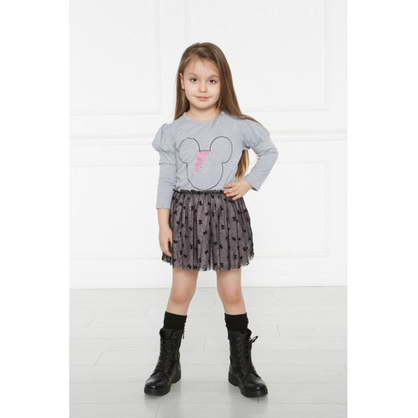 Minnie Mouse Kız Çocuk Elbise - 3