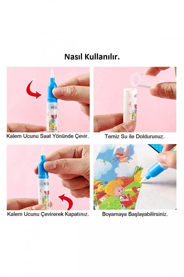 Sihirli Özel Sulu Kalem İle Boyama Kitabı Set | Uzay Temalı Magic - Resim 3