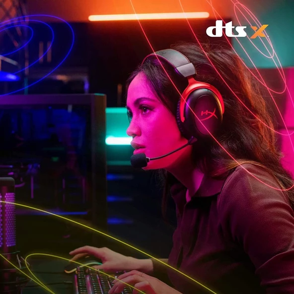 HyperX Cloud II Wireless 7.1 HHSC2X-BA-RD Mikrofonlu Kulak Üstü Oyuncu Kulaklığı - 3