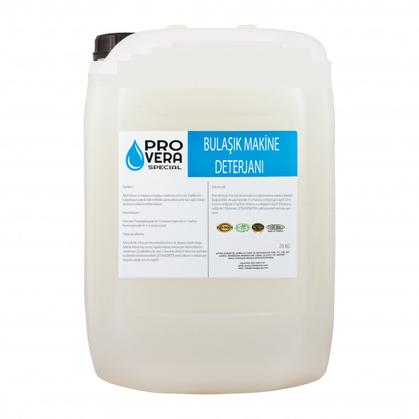 Pro Vera  Bulaşık Makine Deterjanı 20 Kg