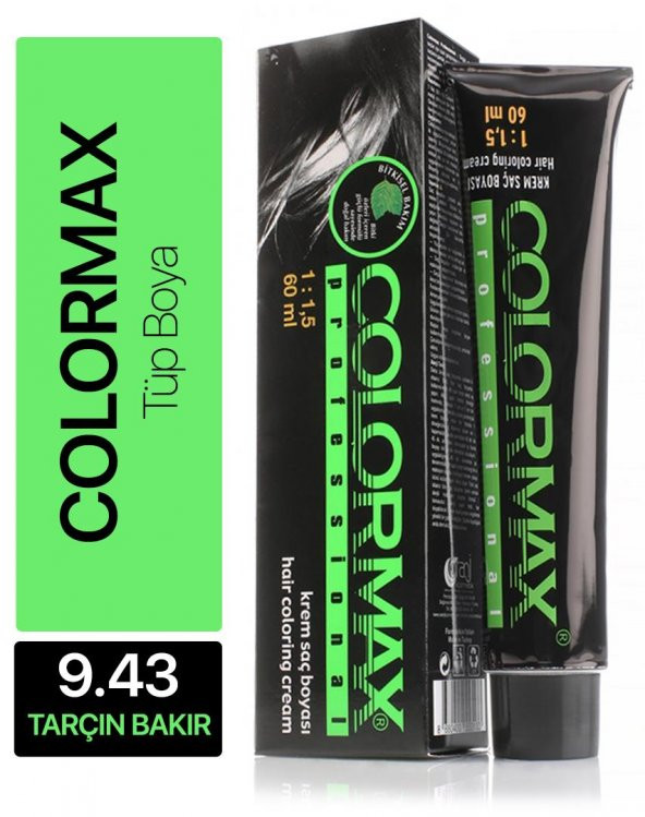 Colormax Tüp Saç Boyası 9.43 Tarçın Bakır 60 ml - 1