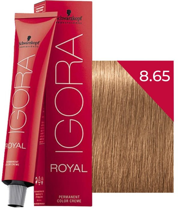 Schwarzkopf Igora Royal Saç Boyası 8.65 Kumral Çikolata Altın 60 ml - 1