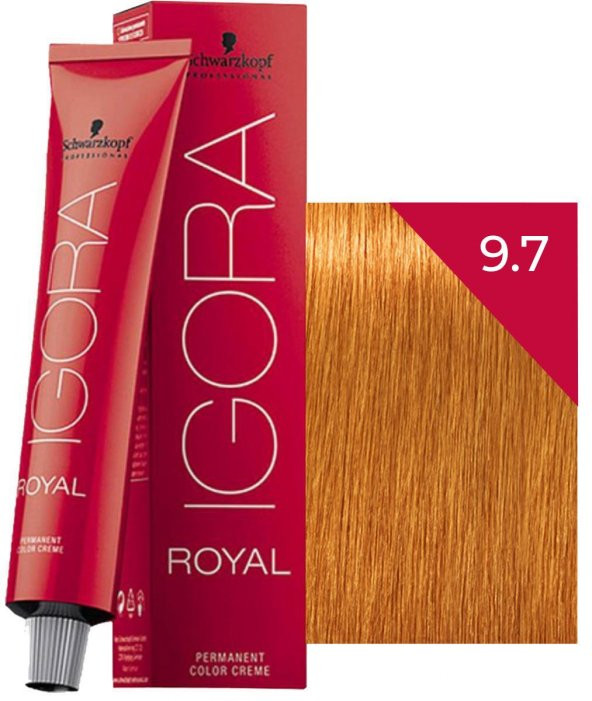 Schwarzkopf Igora Royal Saç Boyası 9.7 Sarı Bakır 60 ml - 1