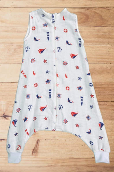 Çocuk Bebek Yazlık Baharlık Uyku Tulumu Müslin 0,5 Tog - 3